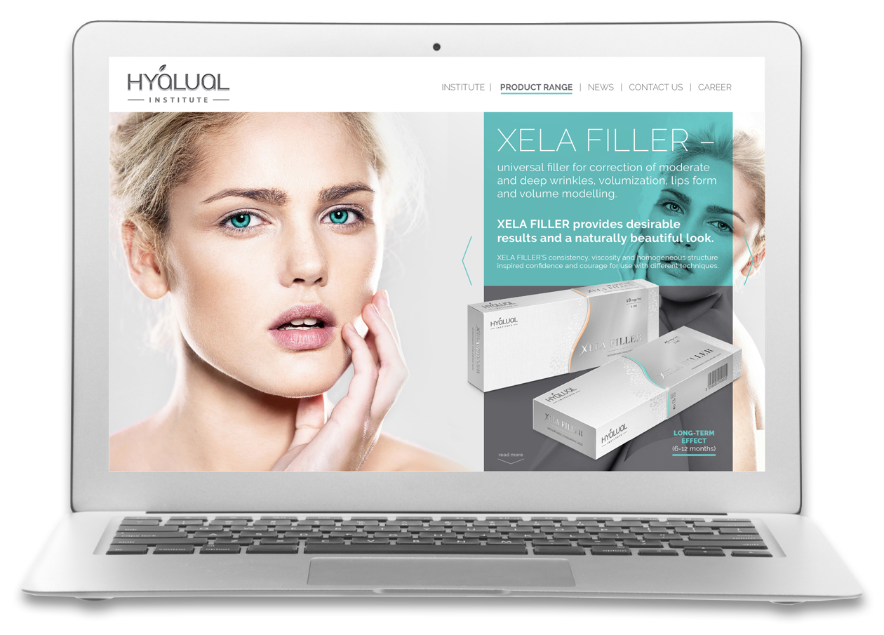Разработка фирменного стиля для компании Institute Hyalual Швейцария портфолио