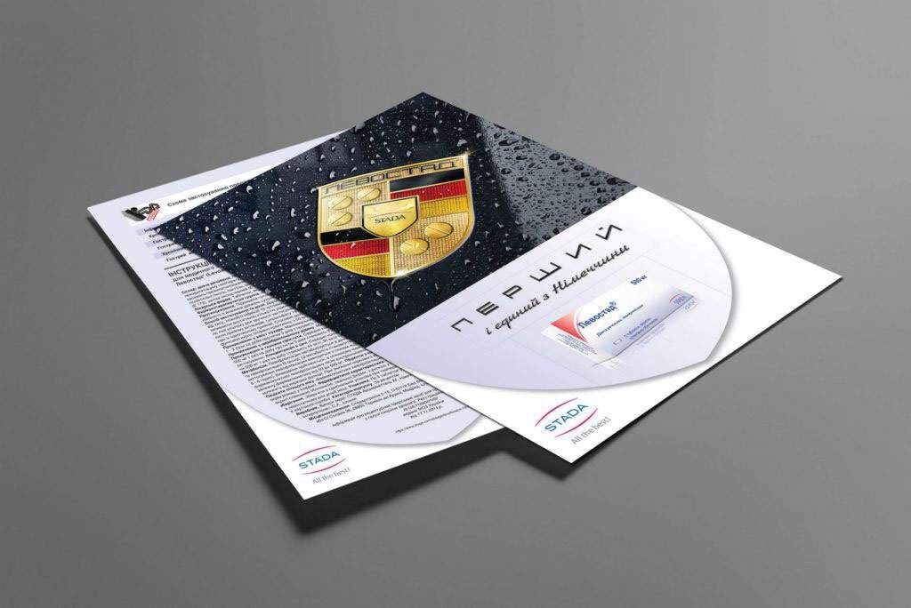 Flyer/Faltblatt Gestaltung für die Arznei