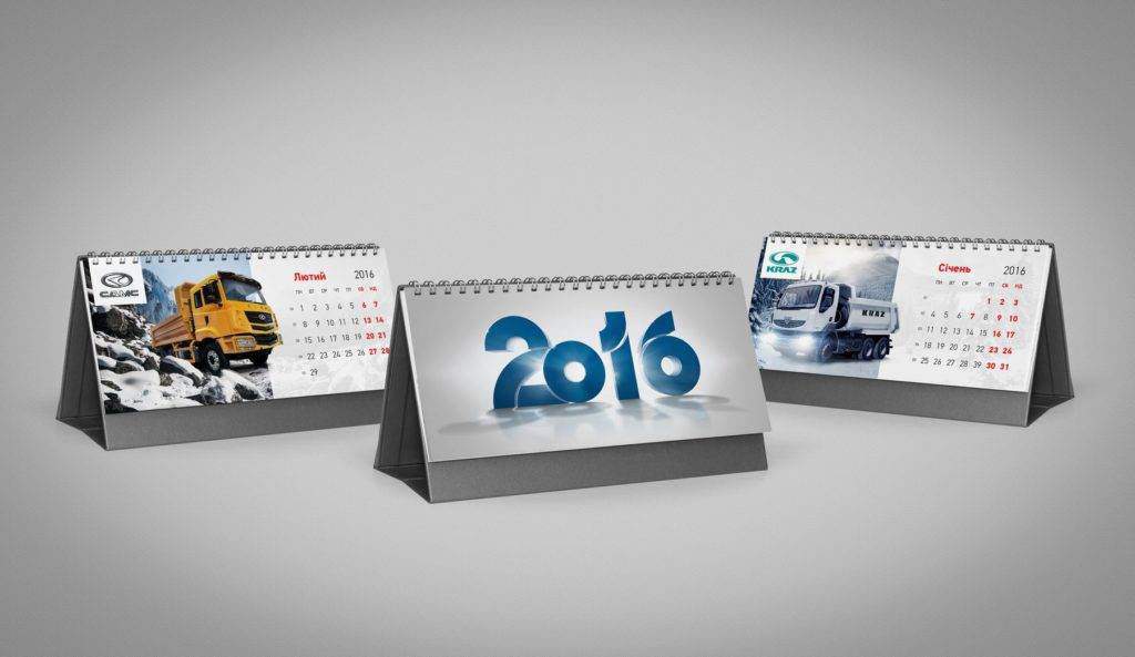 Idee und Gestaltung für einen Tischkalender