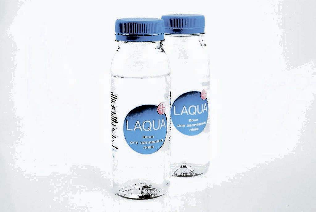 Individuelles Etiketten-Design für LAQUA Wasser