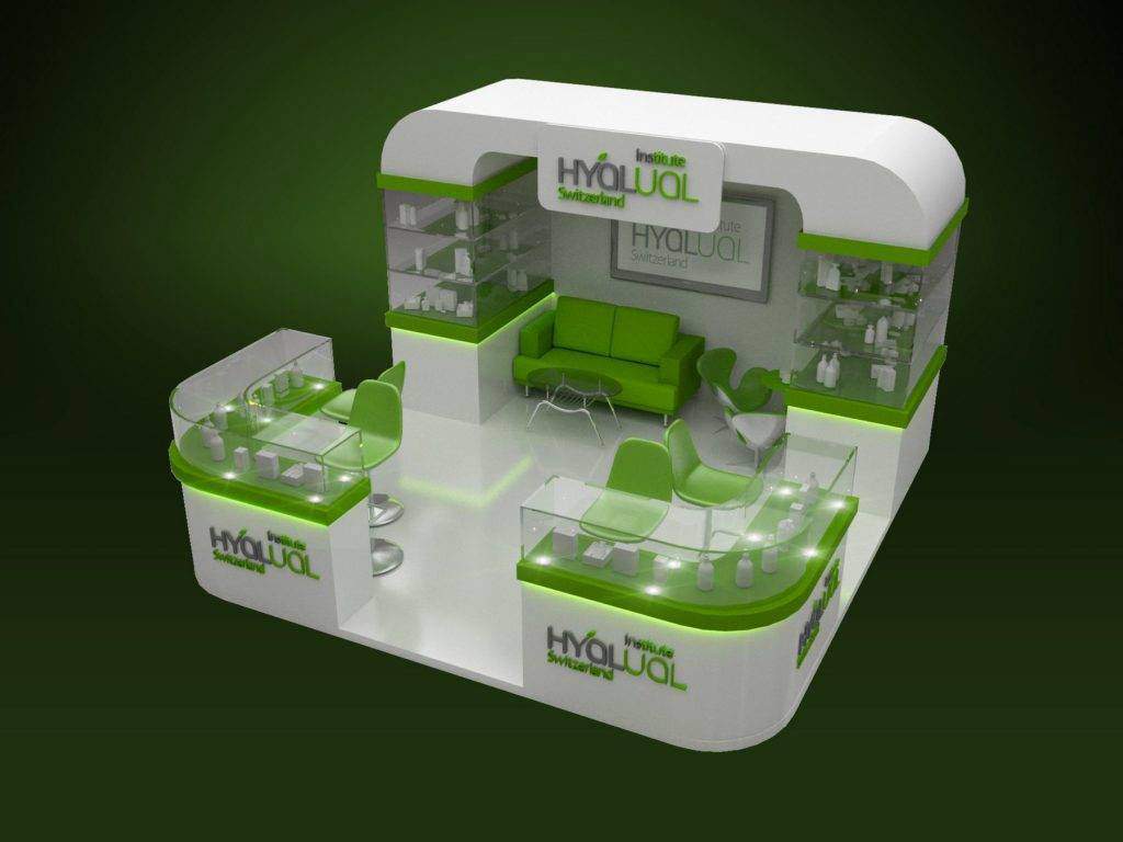 Messestand Idee und 3D-Visualisierung