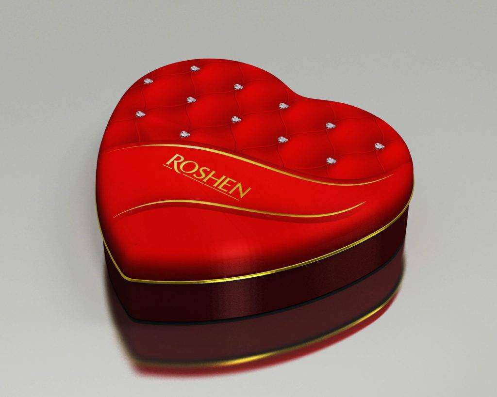 Geschenkverpackung für Roshen Süßigkeiten