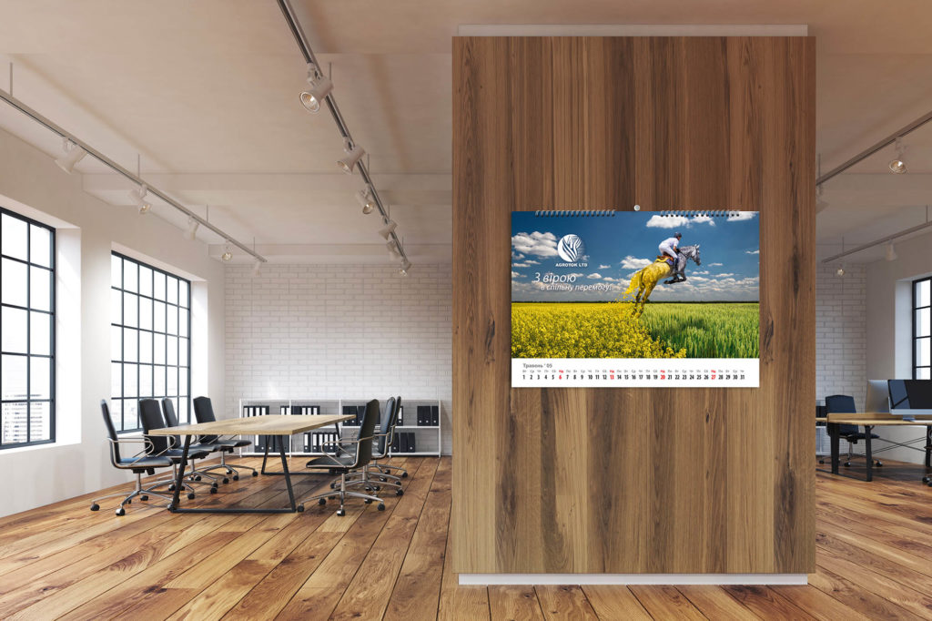 Tischkalender-Idee und Design