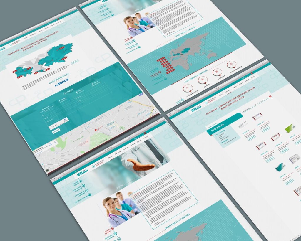 Entwicklung einer Website für Pharmaunternehmen