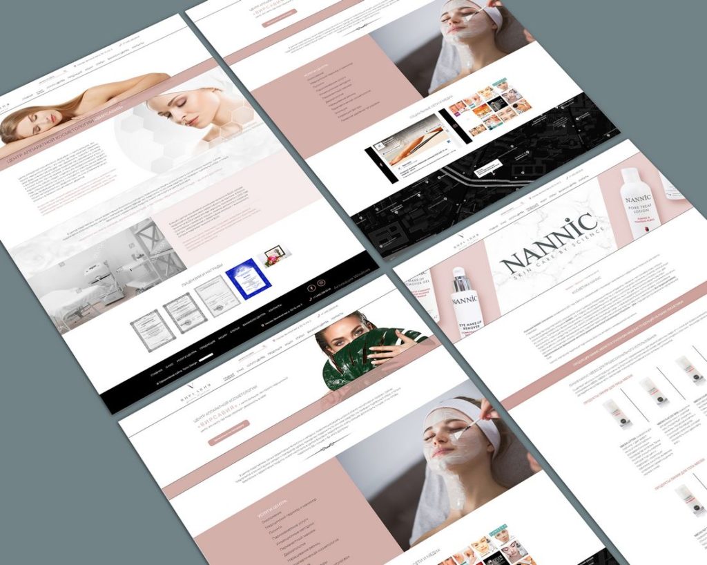 Web-Entwicklung für Kosmetikstudio